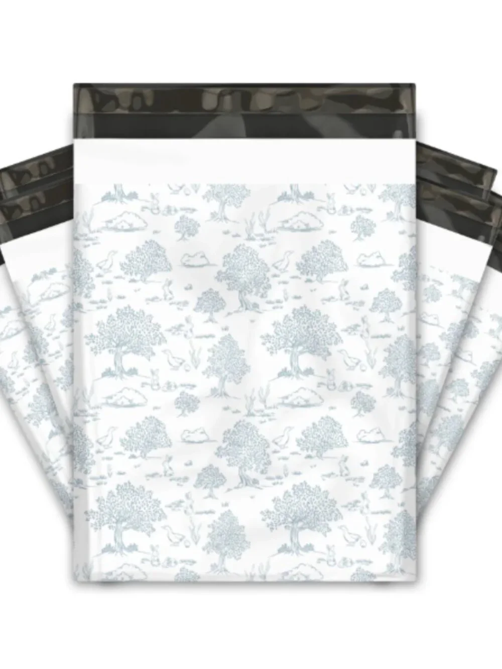 20 10x13 Green Toile designer poly mailer